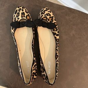 Leopard Nine West flats